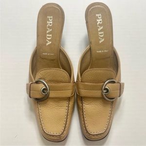 Authentic Prada Kitten Heels Shoes Mules